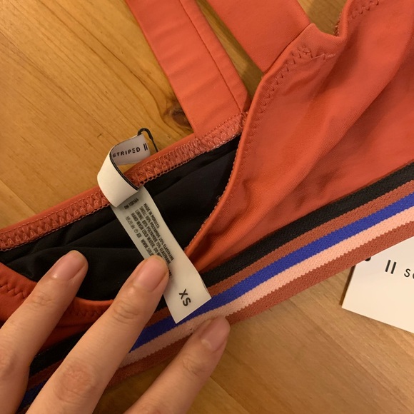 Solid & Striped brick red bikini set (NWT) Size XS - Picture 3 of 4